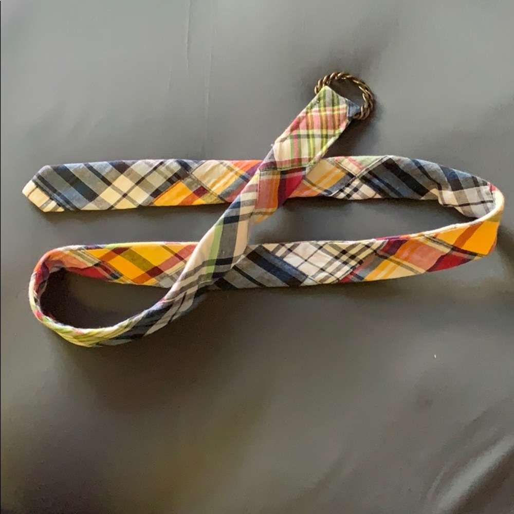 Colorful plaid belt by J.Crew